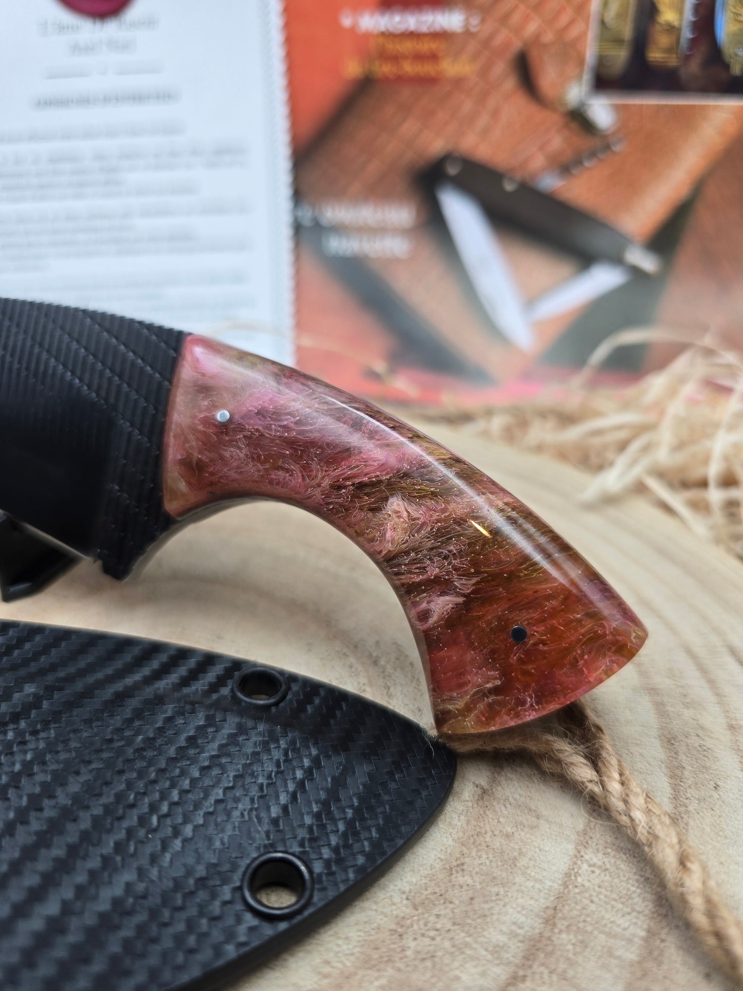 Utilitaire acier au carbone + étui kydex