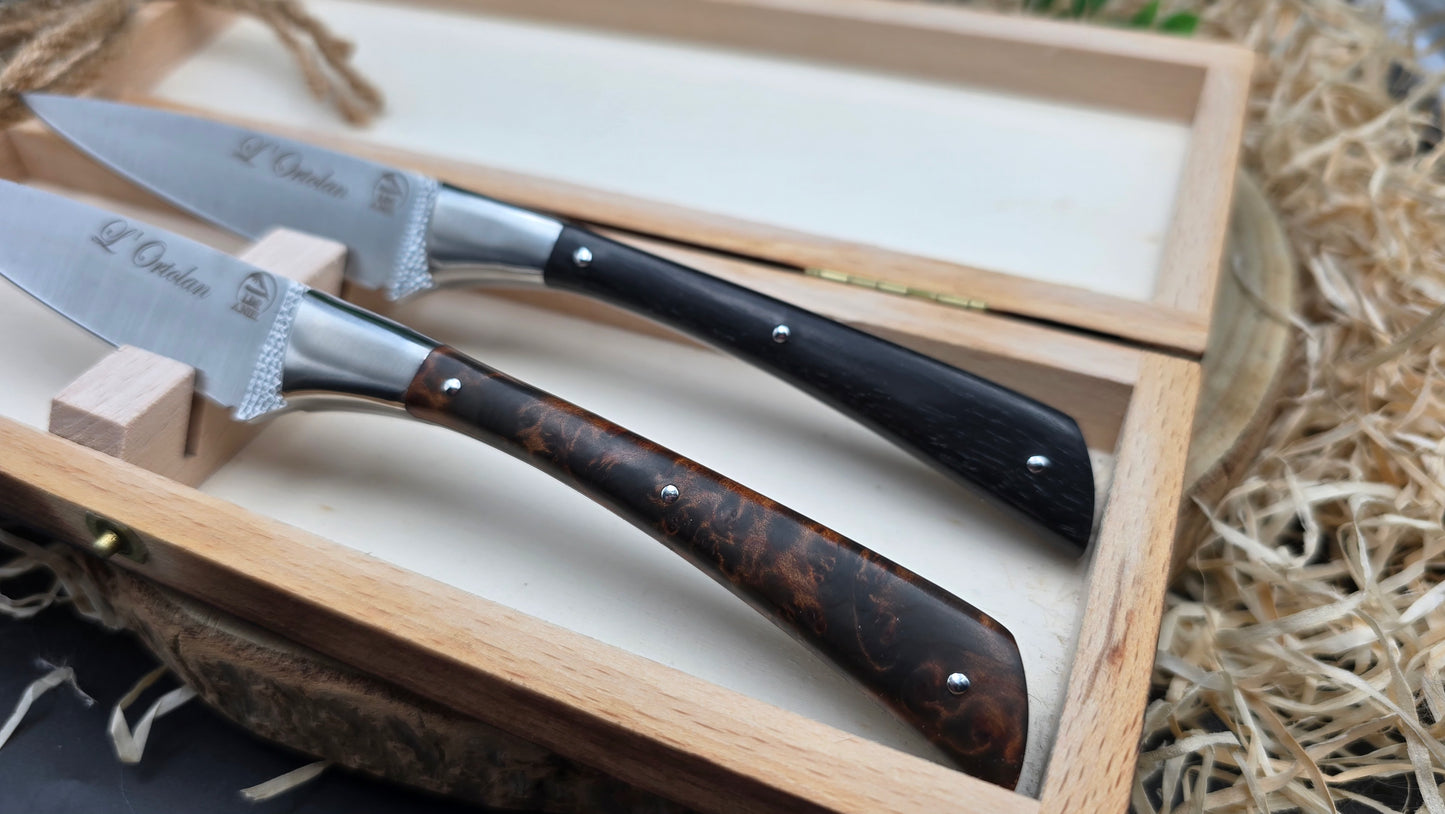 Coffret 2 couteaux l'Ortolan