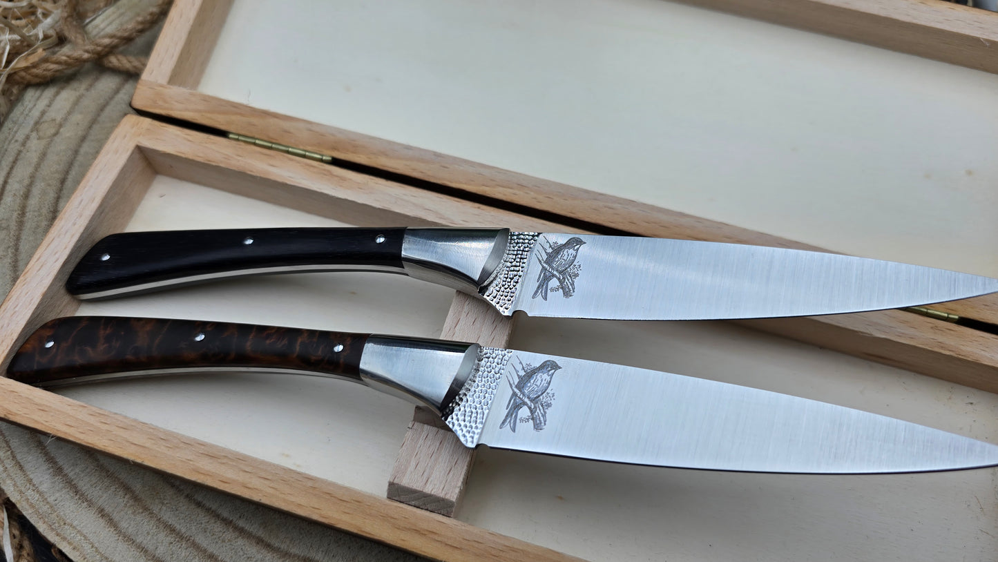 Coffret 2 couteaux l'Ortolan